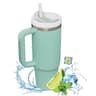 1200ml Insulated Tumbler With Handle Metal Stainless Steel Vacuum Portable Straw Cup Large Thermal  7