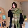 Luxury Winter Thick Warm Scarf Cashmere Shawl Pashmina Wraps Long Tassel Echarpe For Women 5