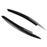 ABS Headlight Eyebrows For VW Golf 6 MK6  GTI GTR GTD 20082013 Gloss Black Eyelids 7
