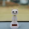 Solar Powered Shaking Head Cat  Creative Cartoon Interior Car Decoration  Automotive Gift 7