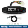 Universal Digital Motorcycle Speedometer  Waterproof Dashboard Instrument With Tachometer  Oil Gaug 9