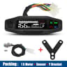Universal Digital Motorcycle Speedometer  Waterproof Dashboard Instrument With Tachometer  Oil Gaug 10