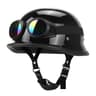 German Leather Vintage Half Helmet  DOT Certified Open Face Biker Pilot Casco 10