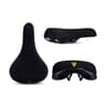 Funsea Professional Wheelie Bicycle Saddle  Black Flannelette Embroidery Seat With 8mm HighStrength 8