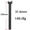 ELITA ONE Ultralight Carbon Fiber Seatpost  130g HighPerformance MTB  Road Bike Seat Post 13