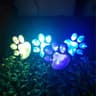 Solar Paw Print Landscape Lights  IP65 Waterproof LED Stone Imitation Garden  Yard Lamps 6