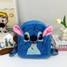 New Plush Blue Stitch Funny Cartoon Backpack Large Capacity Kindergarten Student Bag 6