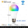 Homekit WiFi E27 Smart Dimmable Bulb RGBCW Voice Control For Alexa Siri Google Home 6