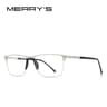 MERRYS DESIGN Mens Titanium Alloy Ultralight Square Optical Frames 8