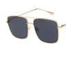 Vintage Oversized Square Metal Eyeglasses  Gold Fashion Frames 9