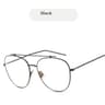 Vintage Oversized Square Metal Eyeglasses  Gold Fashion Frames 11