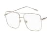 Vintage Oversized Square Metal Eyeglasses  Gold Fashion Frames 7