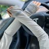 Mens Large Size Japanese Ice Silk Sun Protection Sleeves  Summer UV Arm Covers 8