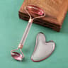 Natural Resin Facial Roller And HeartShaped Gua Sha Scraper Set 18