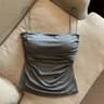 Womens Seamless Cotton Tank Top  Sexy Casual Crop Camisole With Chest Pads 8