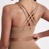 Womens HighStrength CrossBack Sport Bra  Solid Color Fitness Yoga Top 12