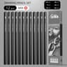 Professional MultiGrade Graphite  Charcoal Sketching Pencil Set 6