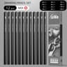 Professional MultiGrade Graphite  Charcoal Sketching Pencil Set 18