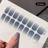 Semi Cured Nail Wrap Gradient Multi Color Solid Gel Full Cover Slider Self Adhesive Nail Decal 8