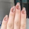 24Pcs Solid Color Wine Red Press On Nail Short Square Simple Full Cover Detachable False Nails 8