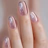 24Pcs Solid Color Wine Red Press On Nail Short Square Simple Full Cover Detachable False Nails 28