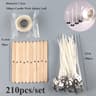 Smokeless PreWaxed Candle Wicks  Professional Cotton Core DIY Handmade Candle Tooling System 18