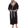Mens ColorBlock Coral Fleece Bathrobe  Professional AutumnWinter Plush Home Gown  Sleepwear System 5