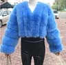 Luxury VNeck Faux Fox Fur Coat  Chic Winter Teddy Jacket  HighFashion Outerwear System 18