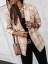Womens Double Button Printed Suit  Premium AutumnWinter Polyester Blazer  Professional Long Sleeve  5