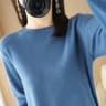 Autumn And Winter Cashmere Sweater Womens Crew Neck Pullover Knitted Top 19