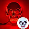 Halloween Adult Purification Mask LED Glowing Skull Terror Mask Cold Light 9