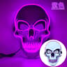Halloween Adult Purification Mask LED Glowing Skull Terror Mask Cold Light 11
