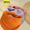 Newborn Soft Cotton Burp Cloths Solid Color Baby Drool Bandana Bib 15