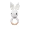 Baby Crochet Bunny Rattle  Wooden Teether  Newborn Educational Music Toy 11