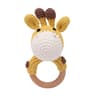Baby Crochet Bunny Rattle  Wooden Teether  Newborn Educational Music Toy 6