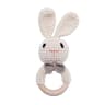 Baby Crochet Bunny Rattle  Wooden Teether  Newborn Educational Music Toy 7