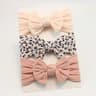 3Piece Premium Elastic Bow Headband Set  Soft Nylon Turban Accessories 13