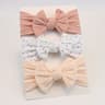 3Piece Premium Elastic Bow Headband Set  Soft Nylon Turban Accessories 16
