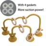 Industrial Silicone Suction Maze  HighFidelity Montessori Bead Track  Teether 14