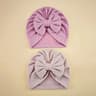 Elite BigBow Newborn Turban  HighStretch Solid Color Beanie For Infants 9