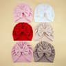 Elite BigBow Newborn Turban  HighStretch Solid Color Beanie For Infants 15