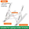 Portable Adjustable Aluminum Laptop  Tablet Stand 8
