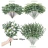 Premium Mixed Eucalyptus Greenery Stems Bulk Set 7