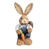 Handcrafted Easter Rabbit Decoration Bunny Figure Cattail Ornament 7