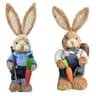 Handcrafted Easter Rabbit Decoration Bunny Figure Cattail Ornament 11