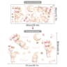 Pink Cartoon Bear With Floating Balloons Wall Stickers For Kids  Nursery 8