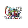 Spiderman Mini Superhero Wall Decal  MarvelInspired Kids Room Mural 11