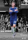 Famous Soccer Player Sports Poster  Football Athlete Highlight Moment Canvas Art 11