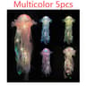 Gradient Jellyfish LED Night Light  Iridescent Hanging Pendant Lamp 10