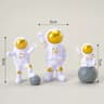 Astronaut Explorer Figurine Set  4Piece Miniature Spaceman Desktop Sculpture 15